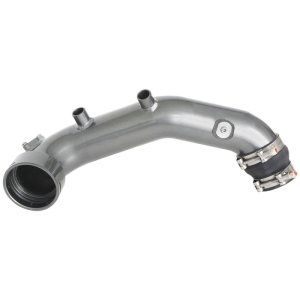BMW 335i Intercooler Charge Pipe Kit - AEM Induction - Mandrel-Bent Aluminum, Powder Coated - Gunmetal Gray - `07-`10